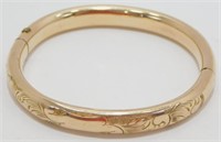 14K Yellow Gold Child’s Bracelet with Victorian