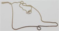 Vintage Sterling Silver Heavy Rope Chain - 32”