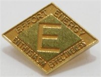 Employee "E" Recognition Pin - "Effort, Energy,