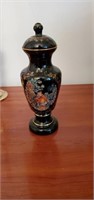 Beautiful Black vase approx 16 inches tall