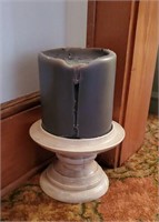 Candle and holder