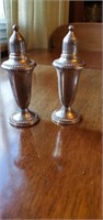 Weighted sterling silver salt & pepper shakers