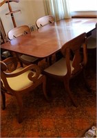 Table and 6 chairs table is approx 5ft x 40