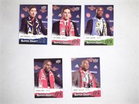 Lot of 5 2009 MLS Soccer Super Draft cards