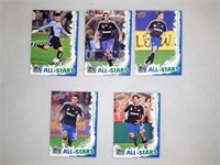 Lot of 5 2009 MLS Soccer All-Stars cards