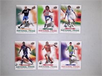 Lot of 6 2009 MLS Soccer National Pride cards