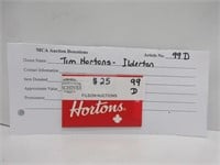GIFT CARD: $25 TIM HORTONS