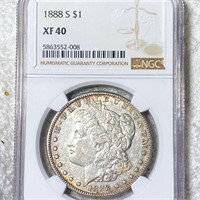 1888-S Morgan Silver Dollar NGC - XF40