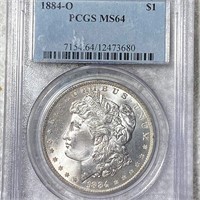 1884-O Morgan Silver Dollar PCGS - MS64