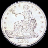 1874-S Silver Trade Dollar UNCIRCULATED