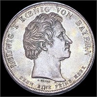 1835 Bavarian Silver 1 Kreuzer UNCIRCULATED