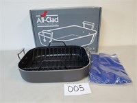 New All-Clad LTD $260 Nonstick Roasting Pan