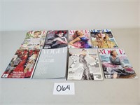 8 Vogue Magazines - Various Years