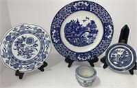 Asian Plates & Bowl