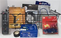 Basket of Electronic Accessories