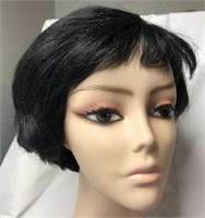 Jet Black Synthetic Wig