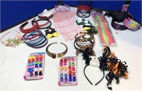 Large collection of hair accessories & more