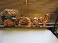 Lot of 4 - Copper Molds