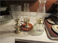 Oil lamp set of three