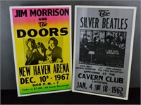 The Doors & Beatles Display Posters