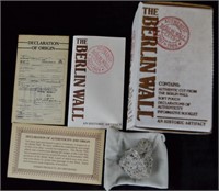 Berlin Wall Fragment in Collectors Box