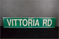 Vittoria Road Sign