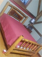 Queen Size Bed Frame Only, mattress and Box