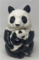 Vintage Panda Bear and Cub Cookie Jar