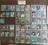 49 old TOPPS Detroit Tigers baseball cards 1970+