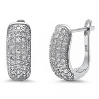 Stunning Pave Cz Earrings