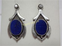 Lapis Lazuli Sterling Earrings