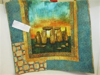 LAP QUILT/WALL HANGING, STANDING STONES