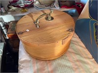 Wooden Cheese Box and Brass Handle