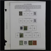 La Guaira Stamp Collection on Pages 1864-70
