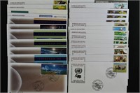 UN Stamps 100 First Day Covers NY, GN, VN CV $270+