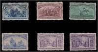 US Stamps #230/236 Mint Regummed Columbians