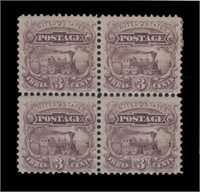 US Stamps #114E6d Plate Essay Block 4 CV $320