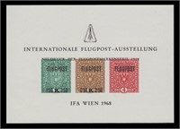 Austria Stamps 3 Special Air Mail Sheets