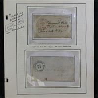 US Stamps Stampless Covers Collection