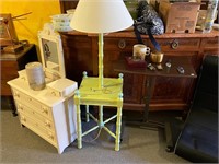 Painted Beach Style Lamp Table