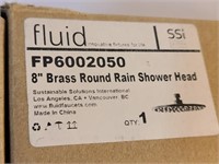 8" Round Shower Head Fluid FP600Z050 NIB