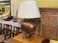 Large Copper Lamp