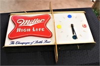 Vintage Miller High Life advertising sign