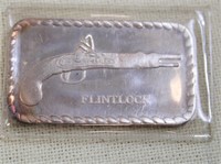 1oz Flintlock silver bar