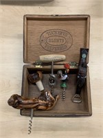 Blunts Box with Old Corkscrews