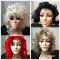 Collection of 4 wigs