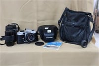 Praktica Camera , Lenses, Case & Bag