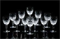 TWELVE WATERFORD COLLEEN TALL STEM WATER GOBLETS