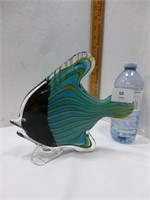 Murano Art Glass Angel Fish 8.5"H - Excellent