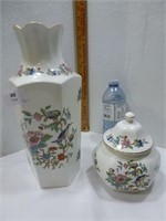 NEW Oriental Vase with Matching Ginger Jar 12.5"H